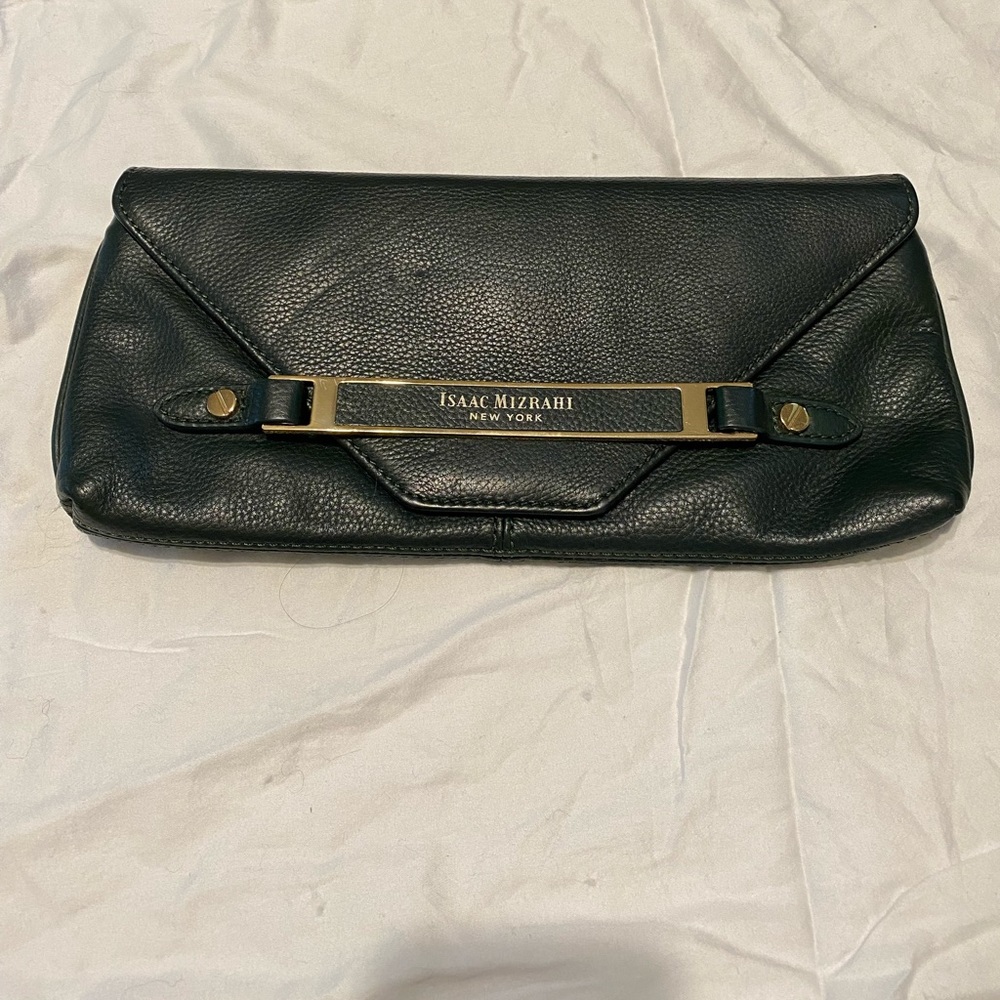 Isaac Mizrahi Jeanette Evergreen clutch